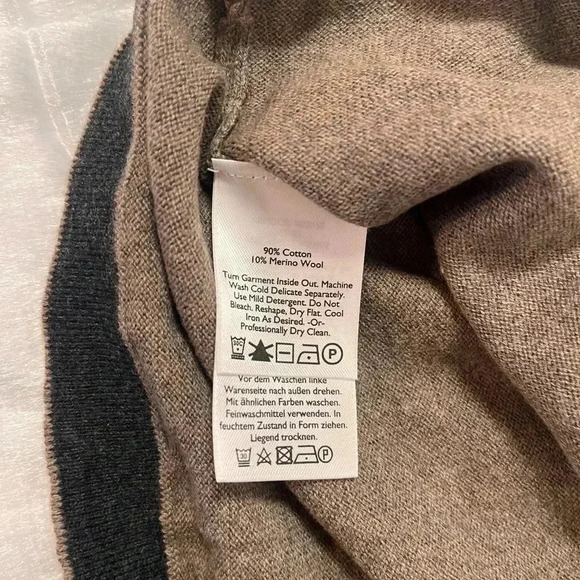 Eddie Bauer Men’s Large Cotton Merino Wool Pullover Sweater - Picture 6 of 10